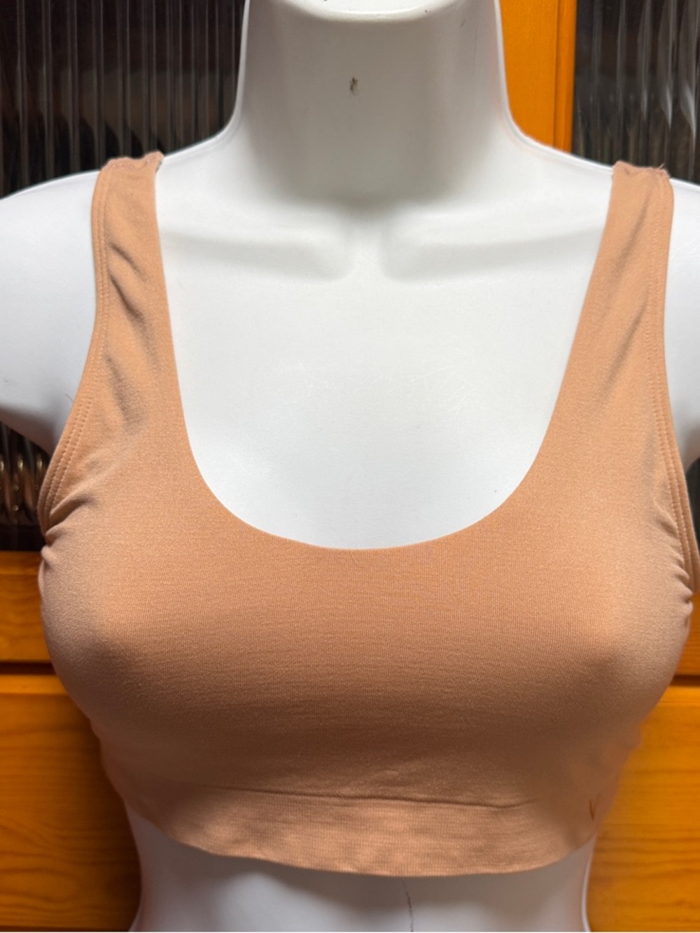 Victoria's Secret Scoop Neck Seamless Bralette -,size medium, color Nude